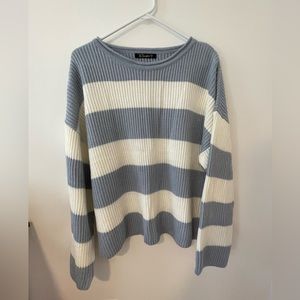 Brand: Simplee  Size: Medium   Color: Blue & White Stripes